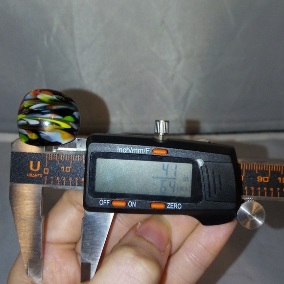 Hand-Blown VTG 90s Italian Glass Retro Chunky Ring - Picture 5 of 5